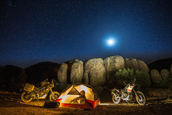 Live-Multimediareportage – Mit dem Motorrad durch Namibia